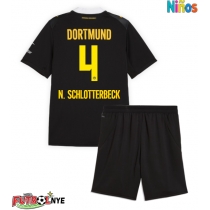 Camiseta Borussia Dortmund Nico Schlotterbeck #4 Visitante Equipación para niños 2026-27 manga corta (+ pantalones cortos)